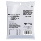 Martin Guitar Eric Clapton's Choice MEC12, 92/8 Phosphor Bronze Light-Gauge 12-54 Acoustic Guitar Strings