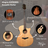 Alegria AGF835EQ Full-Sized Acoustic Guitar