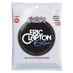 Martin Guitar Eric Clapton's Choice MEC12, 92/8 Phosphor Bronze Light-Gauge 12-54 Acoustic Guitar Strings
